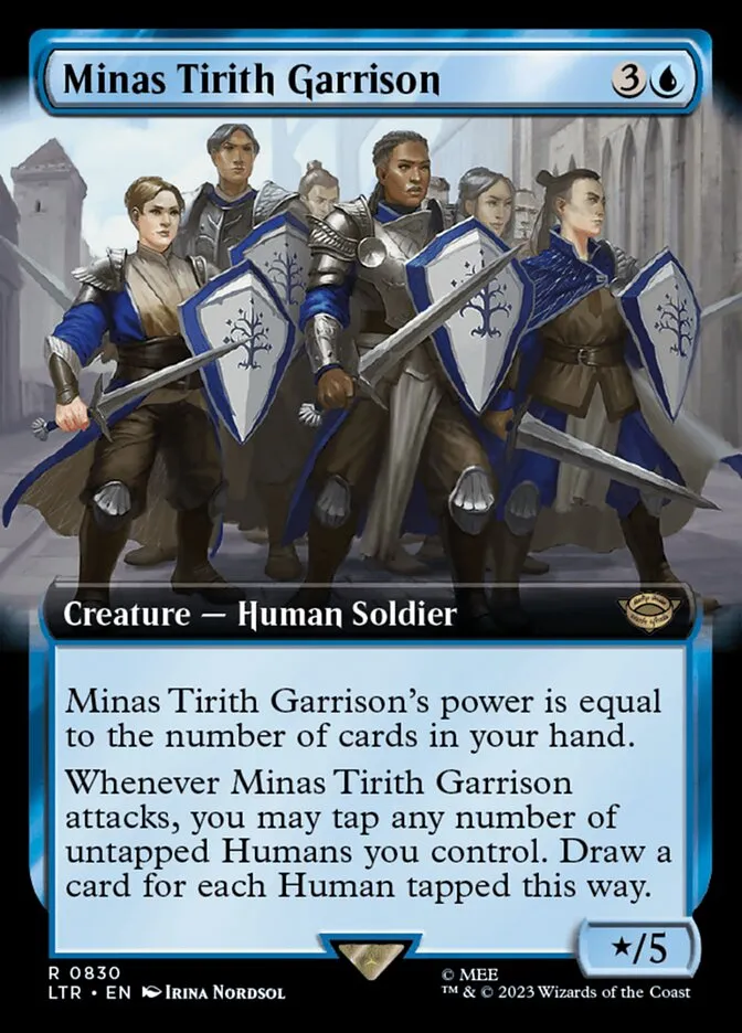 2023 The Lord of the Rings: Tales of Middle-earth Minas Tirith Garrison #830 rare card image