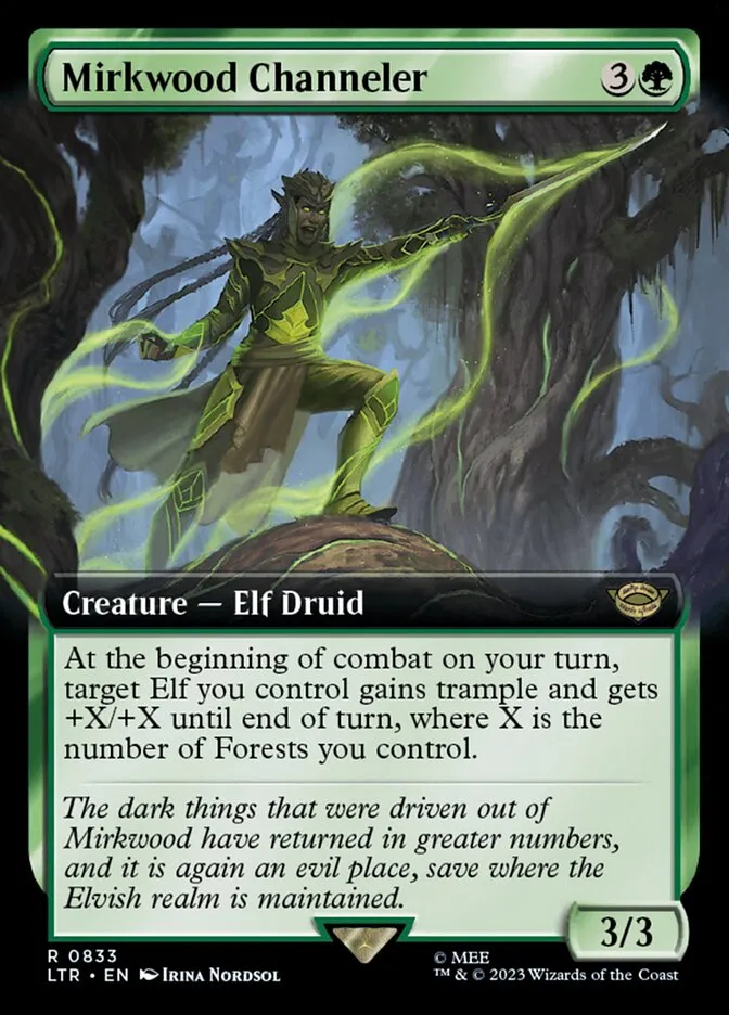 2023 The Lord of the Rings: Tales of Middle-earth Mirkwood Channeler #833 rare card image