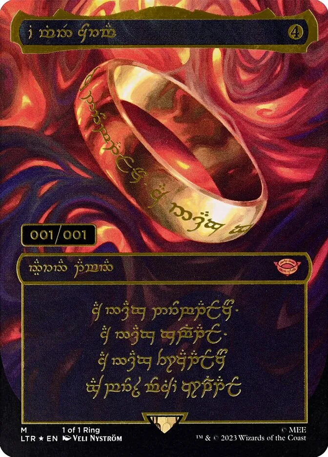 2023 The Lord of the Rings: Tales of Middle-earth The One Ring mythic card image