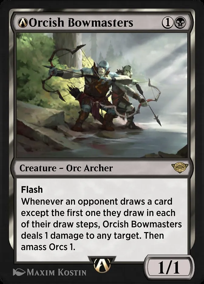 2023 The Lord of the Rings: Tales of Middle-earth A-Orcish Bowmasters #A-103 rare card image