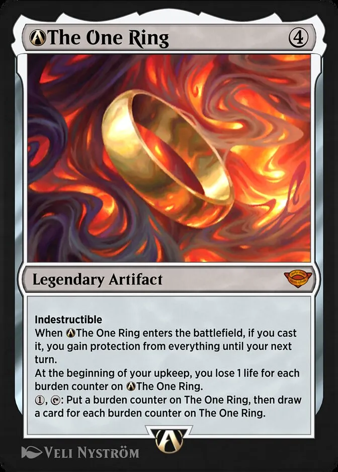 2023 The Lord of the Rings: Tales of Middle-earth A-The One Ring #A-246 mythic card image
