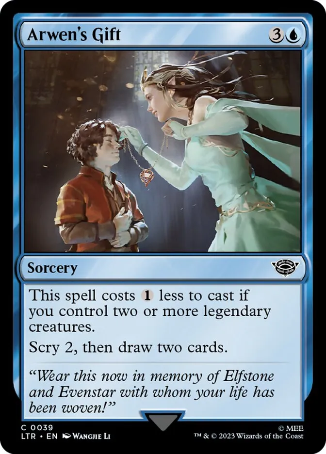 2023 The Lord of the Rings: Tales of Middle-earth Arwen's Gift #39 common card image