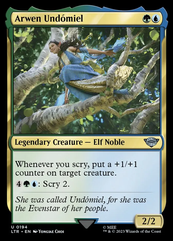 2023 The Lord of the Rings: Tales of Middle-earth Arwen Undómiel #194 uncommon card image