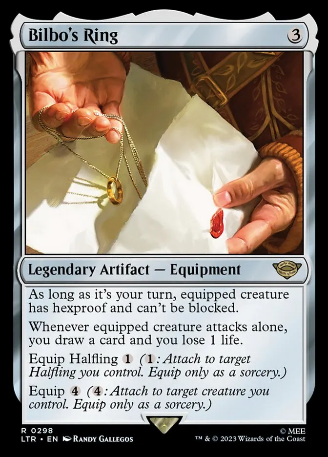 2023 The Lord of the Rings: Tales of Middle-earth Bilbo's Ring #298 rare card image