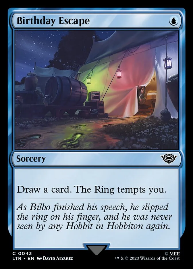 2023 The Lord of the Rings: Tales of Middle-earth Birthday Escape #43 common card image