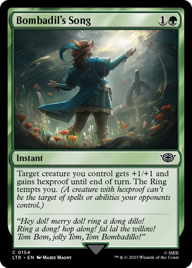 2023 The Lord of the Rings: Tales of Middle-earth Bombadil's Song #154 common card image