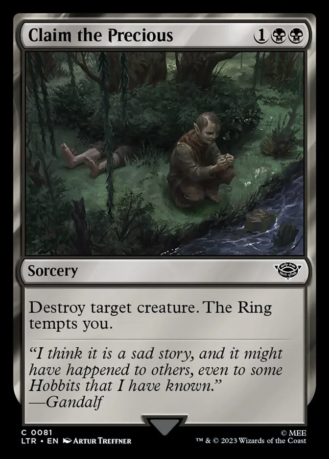2023 The Lord of the Rings: Tales of Middle-earth Claim the Precious #81 common card image