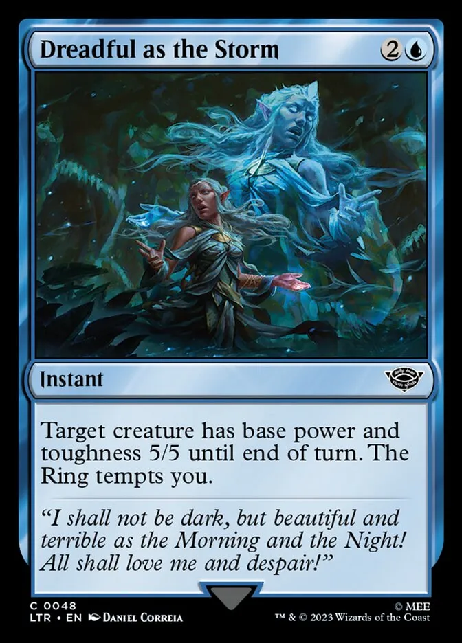 2023 The Lord of the Rings: Tales of Middle-earth Dreadful as the Storm #48 common card image