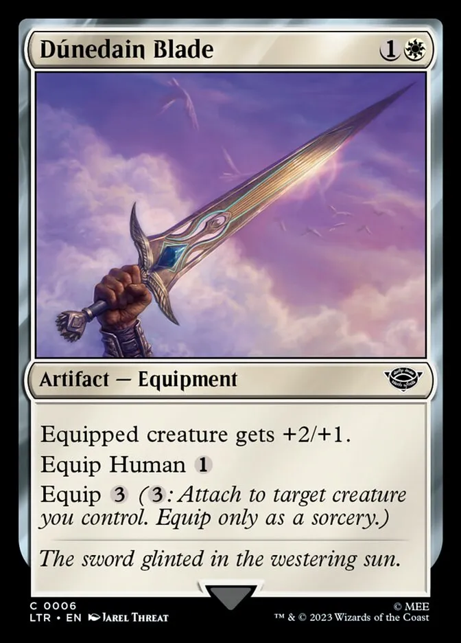 2023 The Lord of the Rings: Tales of Middle-earth Dúnedain Blade #6 common card image
