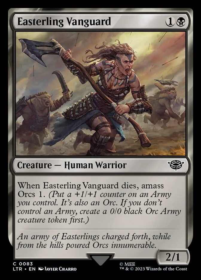 2023 The Lord of the Rings: Tales of Middle-earth Easterling Vanguard #83 common card image