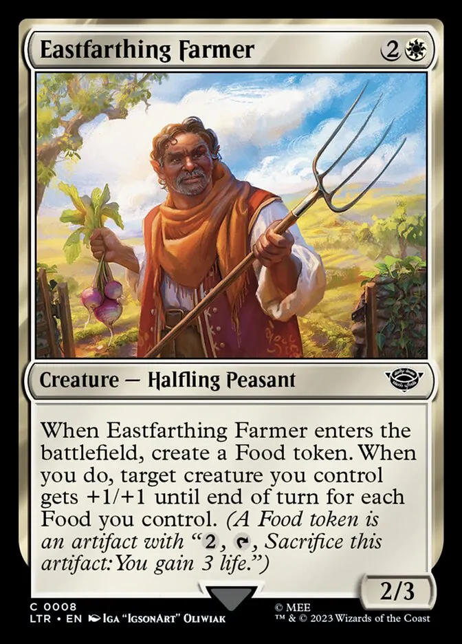 2023 The Lord of the Rings: Tales of Middle-earth Eastfarthing Farmer #8 common card image