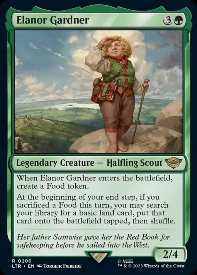 2023 The Lord of the Rings: Tales of Middle-earth Elanor Gardner #286 rare card image