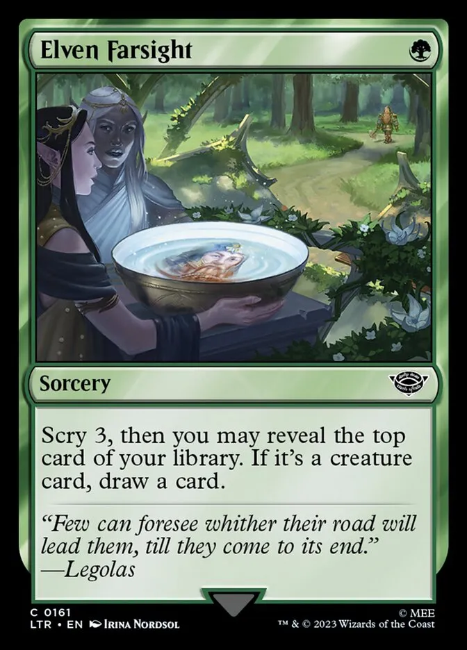 2023 The Lord of the Rings: Tales of Middle-earth Elven Farsight #161 common card image