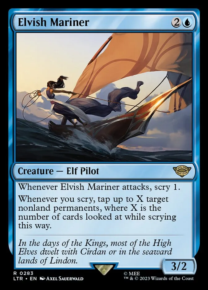 2023 The Lord of the Rings: Tales of Middle-earth Elvish Mariner #283 rare card image