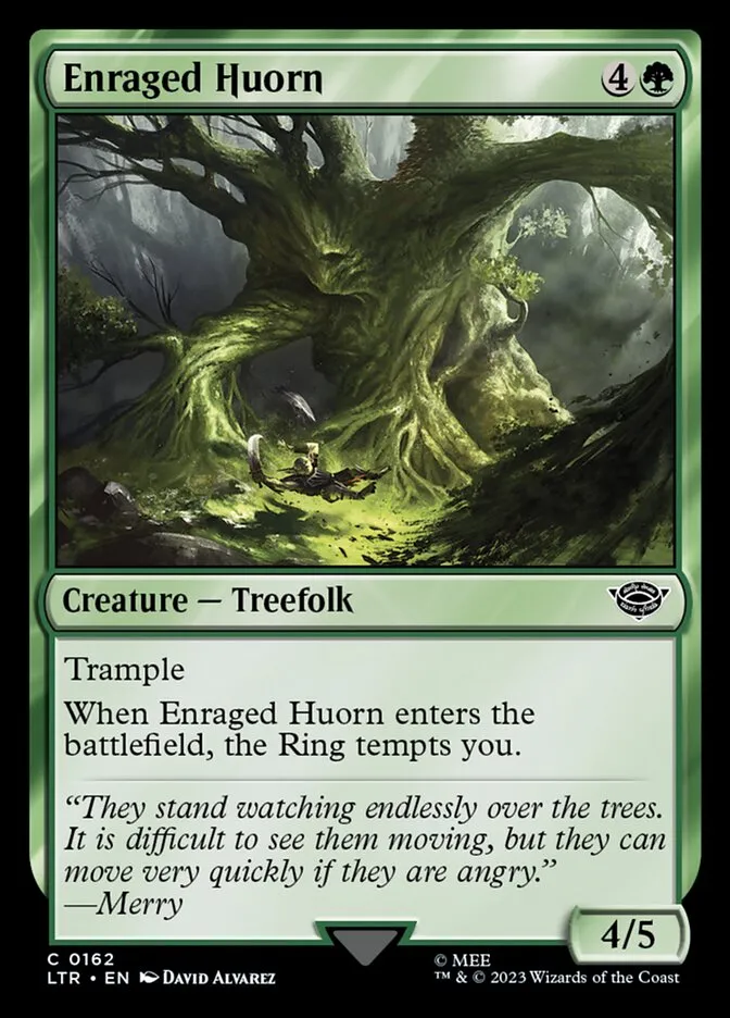 2023 The Lord of the Rings: Tales of Middle-earth Enraged Huorn #162 common card image