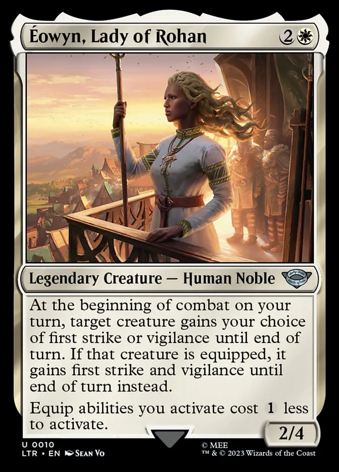 2023 The Lord of the Rings: Tales of Middle-earth Éowyn, Lady of Rohan #10 uncommon card image