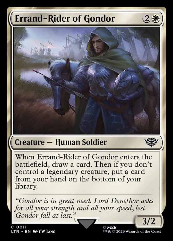 2023 The Lord of the Rings: Tales of Middle-earth Errand-Rider of Gondor #11 common card image