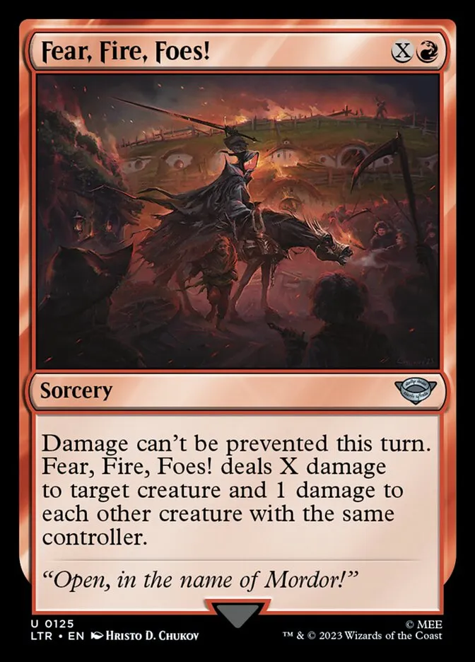 2023 The Lord of the Rings: Tales of Middle-earth Fear, Fire, Foes! #125 uncommon card image