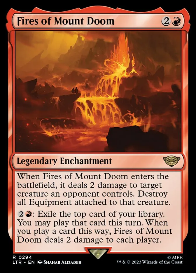 2023 The Lord of the Rings: Tales of Middle-earth Fires of Mount Doom #294 rare card image