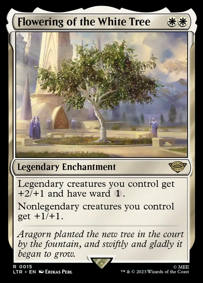 2023 The Lord of the Rings: Tales of Middle-earth Flowering of the White Tree #15 rare card image