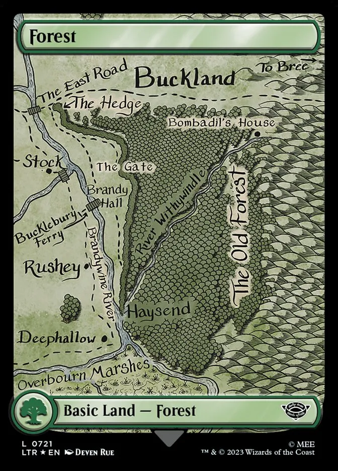 2023 The Lord of the Rings: Tales of Middle-earth Forest #721 common card image