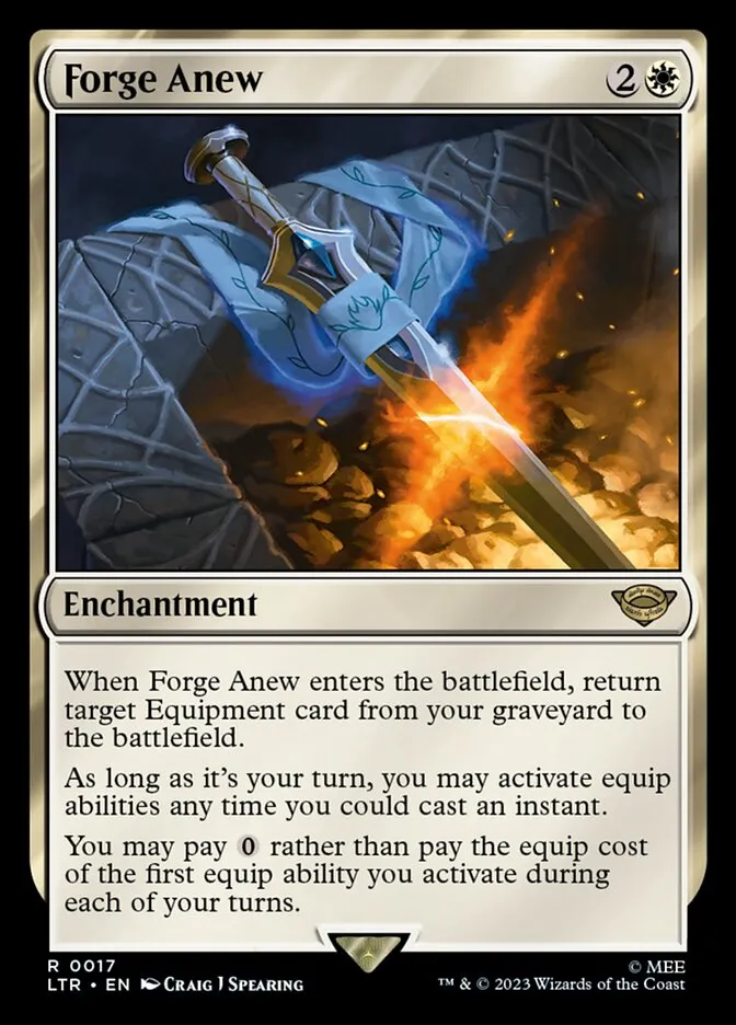 2023 The Lord of the Rings: Tales of Middle-earth Forge Anew #17 rare card image