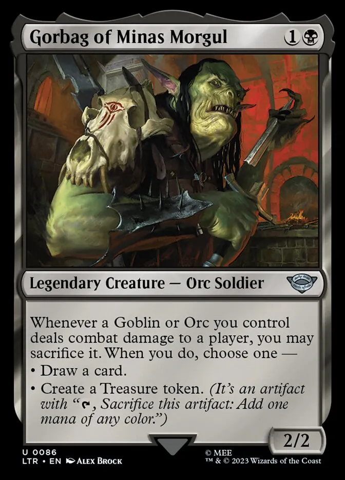 2023 The Lord of the Rings: Tales of Middle-earth Gorbag of Minas Morgul #86 uncommon card image