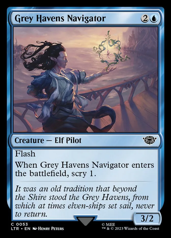 2023 The Lord of the Rings: Tales of Middle-earth Grey Havens Navigator #53 common card image
