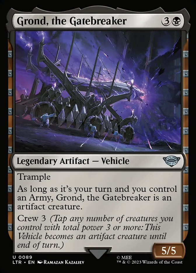 2023 The Lord of the Rings: Tales of Middle-earth Grond, the Gatebreaker #89 uncommon card image