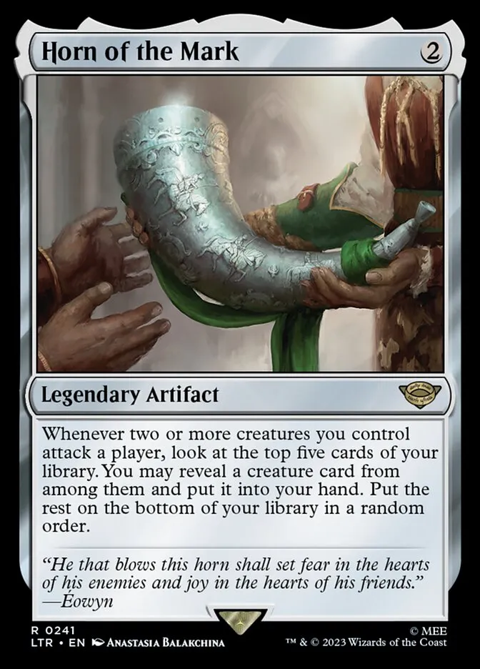 2023 The Lord of the Rings: Tales of Middle-earth Horn of the Mark #241 rare card image