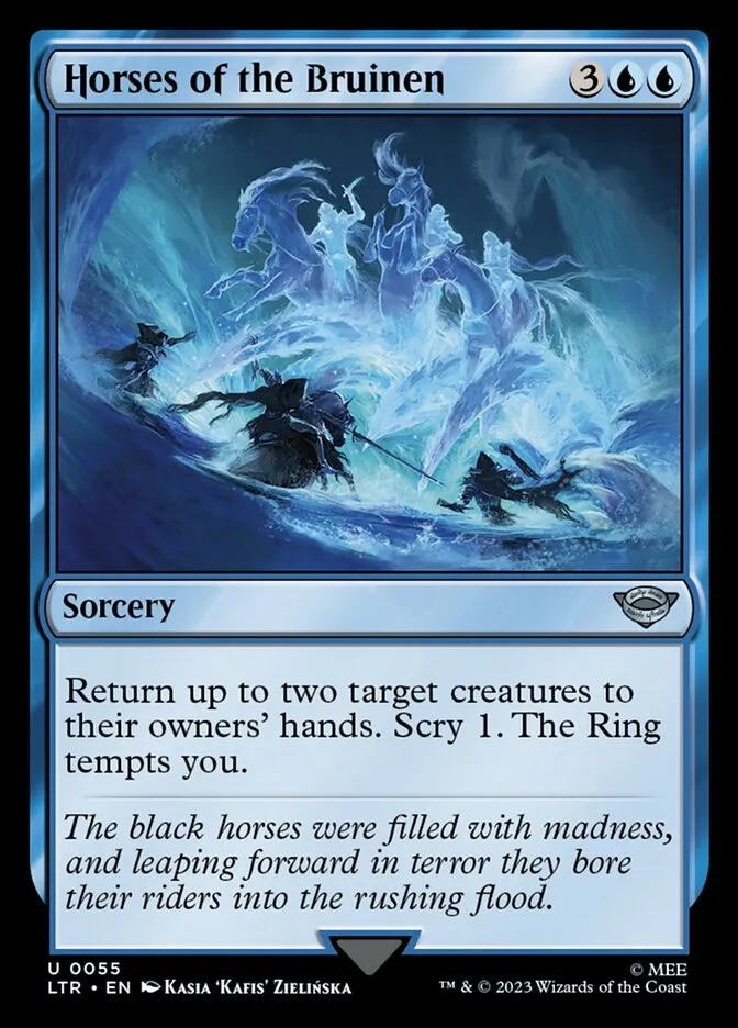 2023 The Lord of the Rings: Tales of Middle-earth Horses of the Bruinen #55 uncommon card image