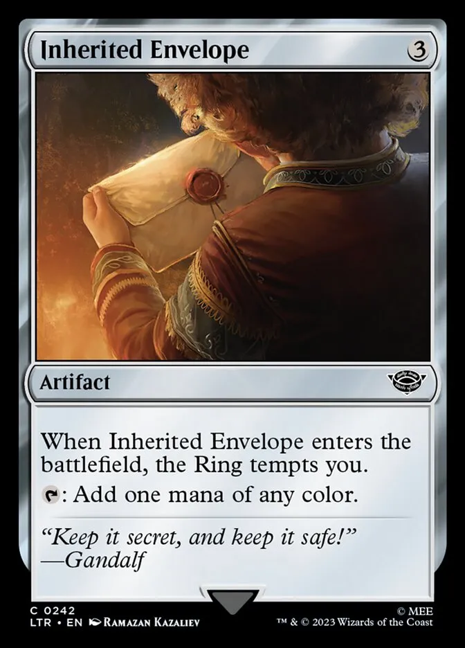2023 The Lord of the Rings: Tales of Middle-earth Inherited Envelope #242 common card image