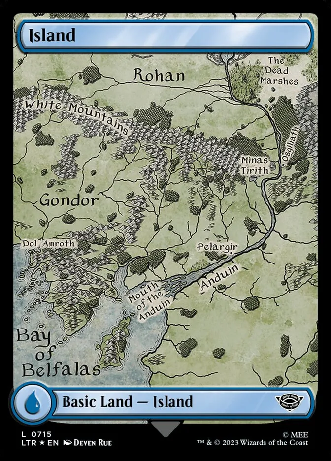 2023 The Lord of the Rings: Tales of Middle-earth Island #715 common card image