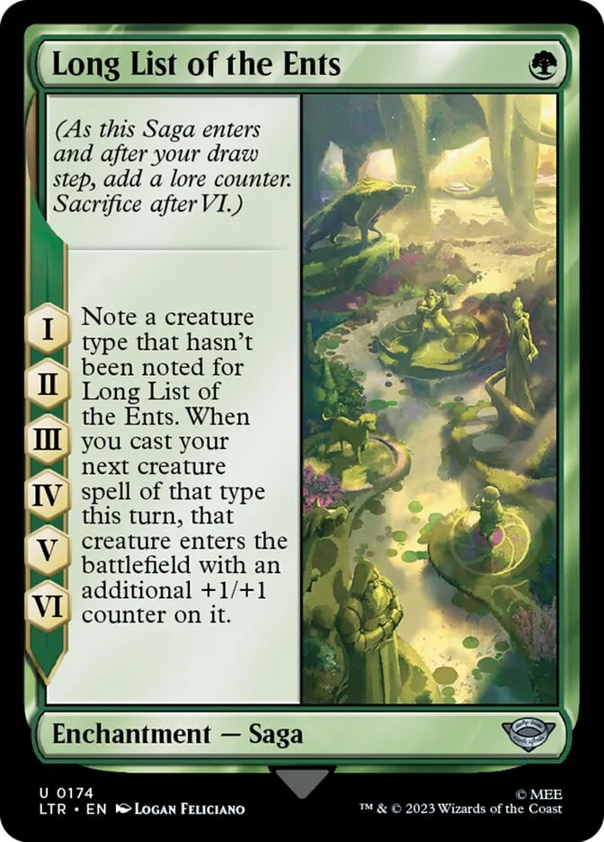 2023 The Lord of the Rings: Tales of Middle-earth Long List of the Ents #174 uncommon card image