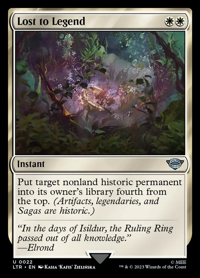 2023 The Lord of the Rings: Tales of Middle-earth Lost to Legend #22 uncommon card image