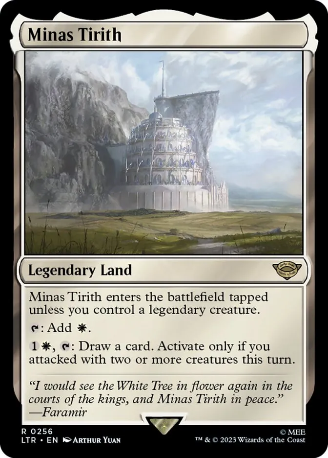 2023 The Lord of the Rings: Tales of Middle-earth Minas Tirith #256 rare card image