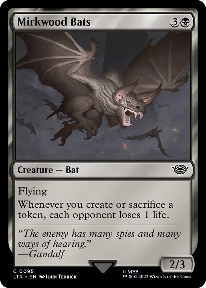 2023 The Lord of the Rings: Tales of Middle-earth Mirkwood Bats #95 common card image