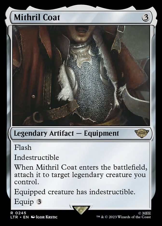 2023 The Lord of the Rings: Tales of Middle-earth Mithril Coat #245 rare card image