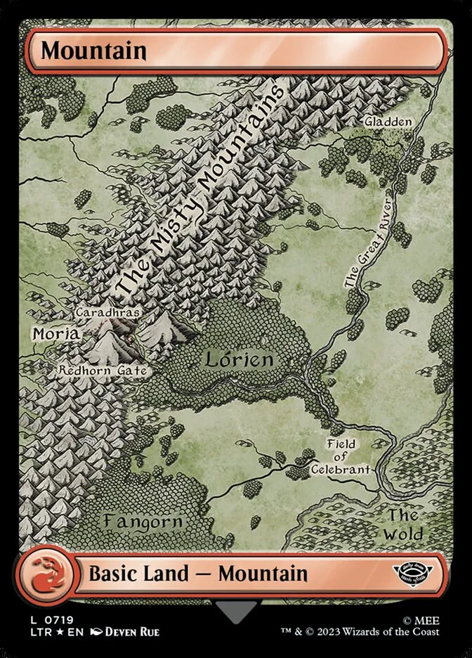 2023 The Lord of the Rings: Tales of Middle-earth Mountain #719 common card image