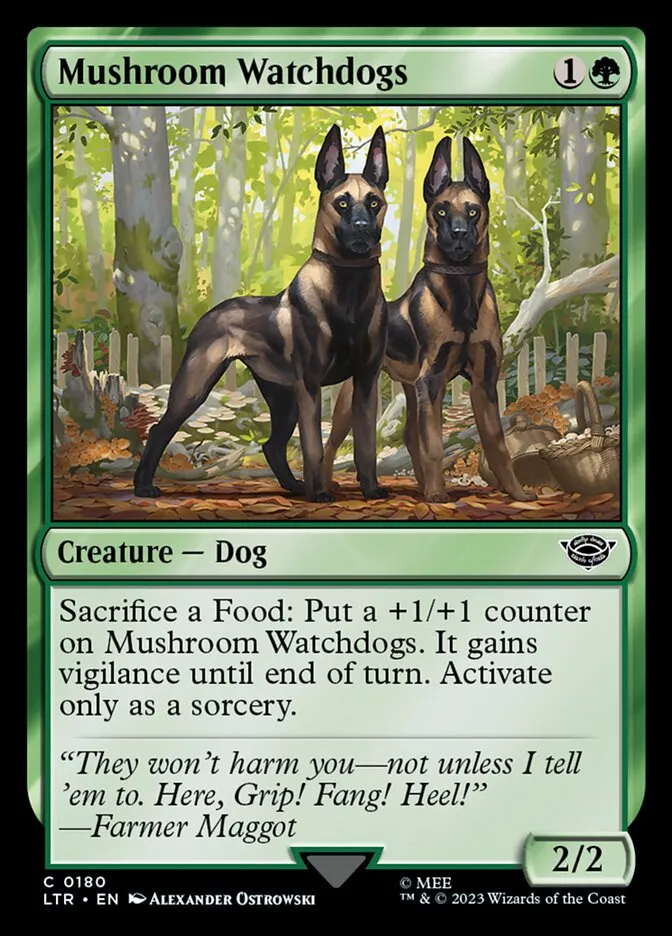 2023 The Lord of the Rings: Tales of Middle-earth Mushroom Watchdogs #180 common card image