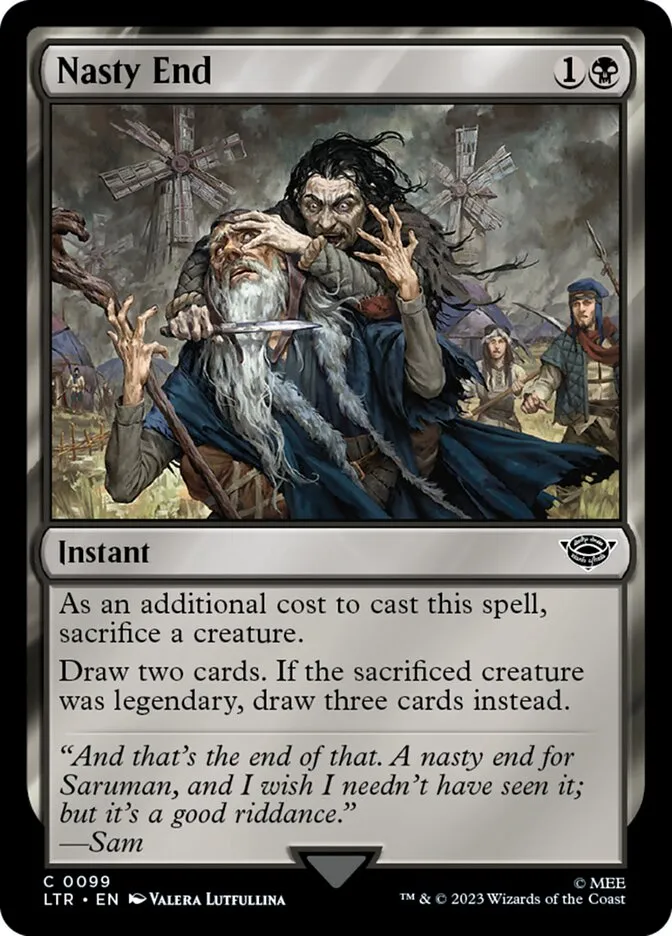 2023 The Lord of the Rings: Tales of Middle-earth Nasty End #99 common card image