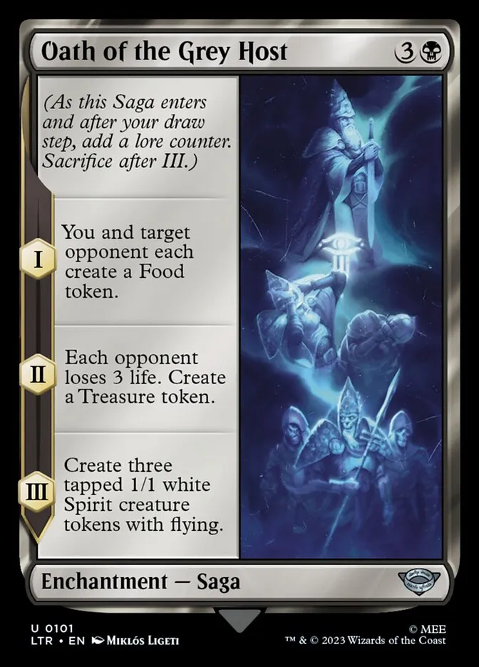 2023 The Lord of the Rings: Tales of Middle-earth Oath of the Grey Host #101 uncommon card image