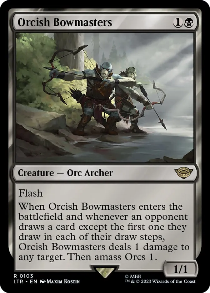 2023 The Lord of the Rings: Tales of Middle-earth Orcish Bowmasters #103 rare card image