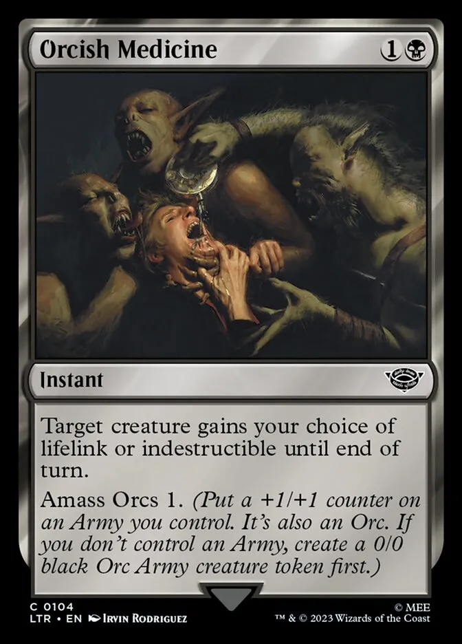 2023 The Lord of the Rings: Tales of Middle-earth Orcish Medicine #104 common card image