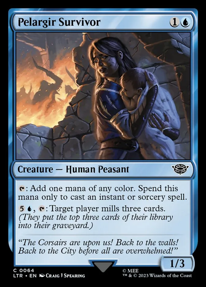 2023 The Lord of the Rings: Tales of Middle-earth Pelargir Survivor #64 common card image