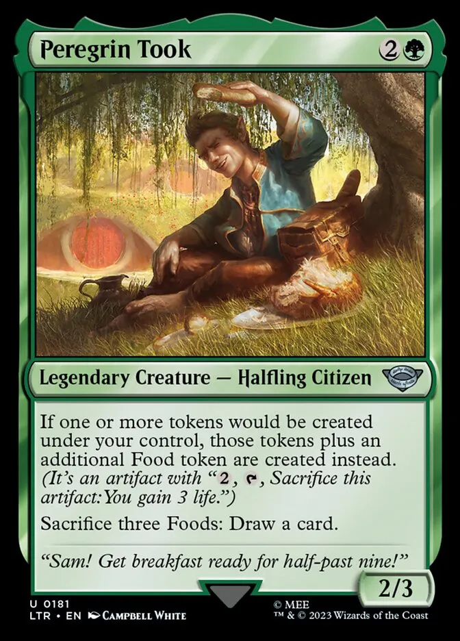 2023 The Lord of the Rings: Tales of Middle-earth Peregrin Took #181 uncommon card image