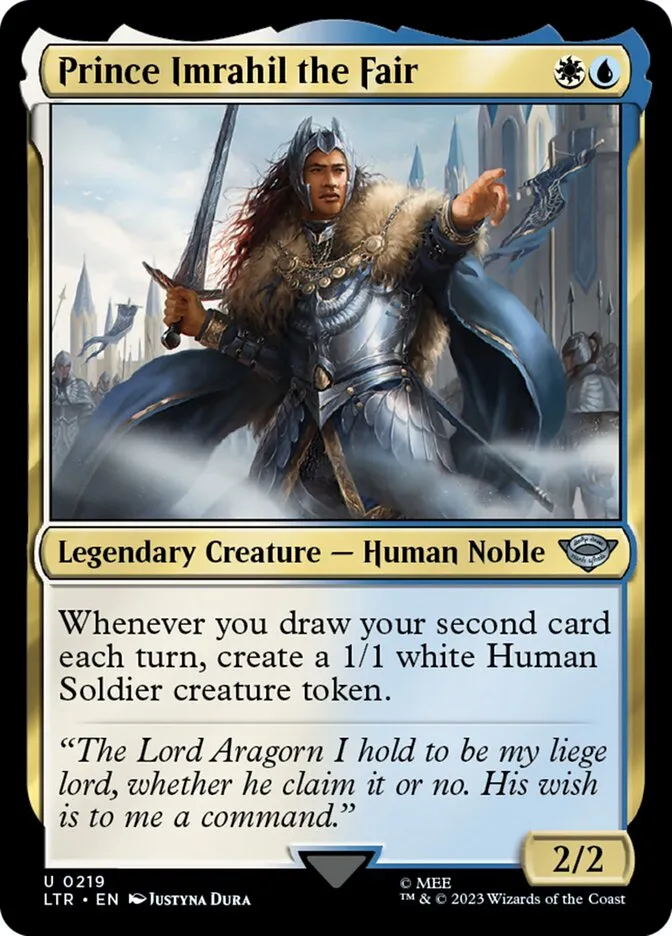 2023 The Lord of the Rings: Tales of Middle-earth Prince Imrahil the Fair #219 uncommon card image
