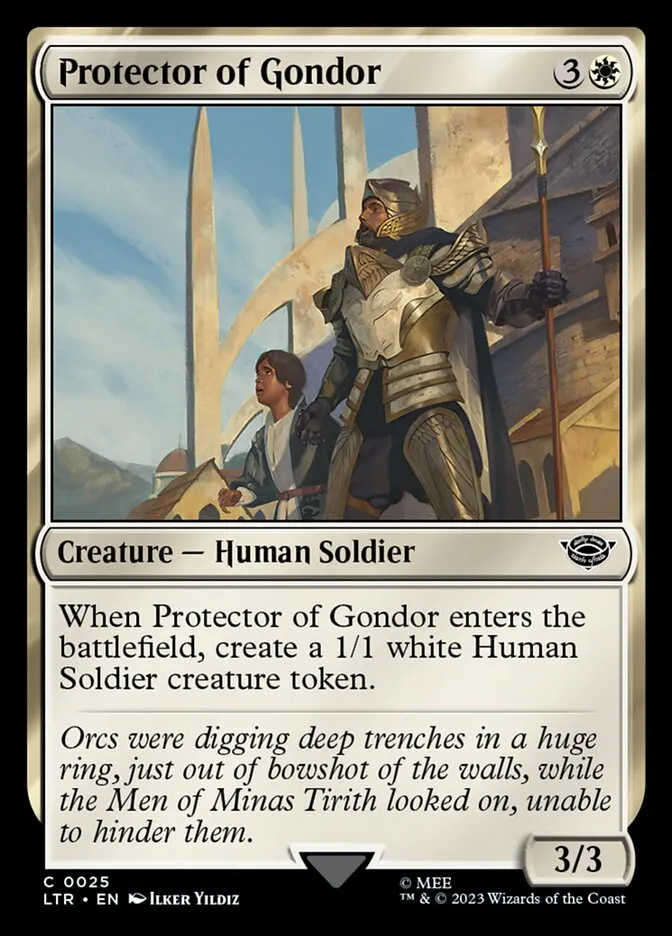 2023 The Lord of the Rings: Tales of Middle-earth Protector of Gondor #25 common card image