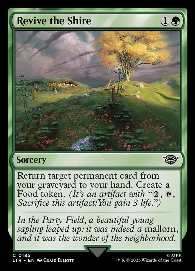2023 The Lord of the Rings: Tales of Middle-earth Revive the Shire #185 common card image
