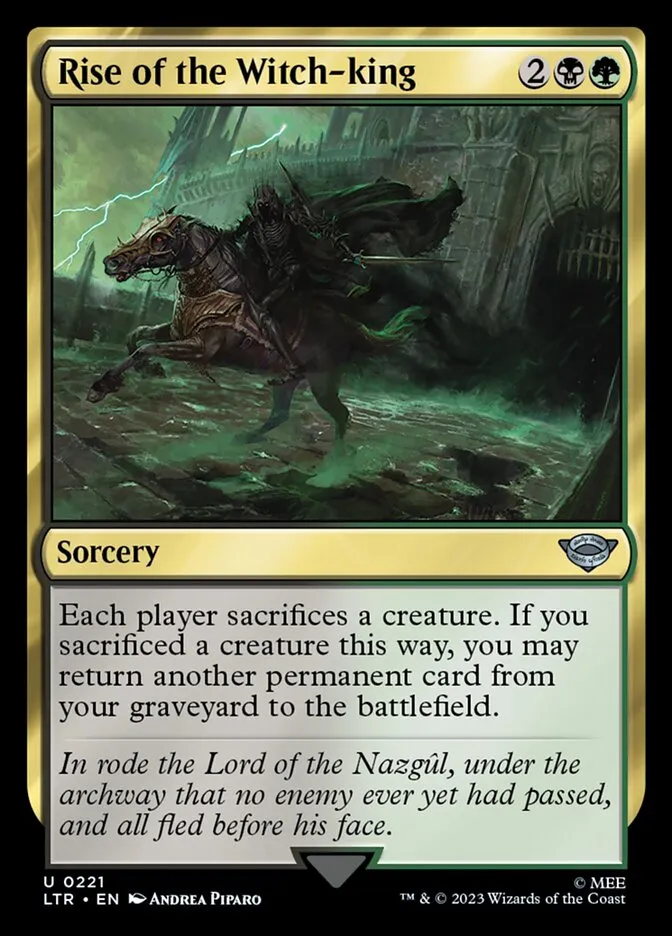 2023 The Lord of the Rings: Tales of Middle-earth Rise of the Witch-king #221 uncommon card image